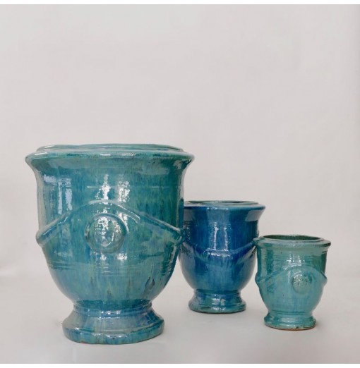 Vaso azzurro classico in stile francese