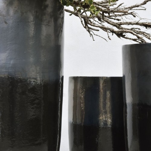 Vaso grande canna di fucile smaltato ⩛ vendtia online In•Vasi