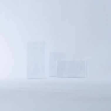 Vaso in vetro trasparente squadrato - vendtia online In•Vasi