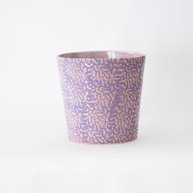 Vaso in terracotta lilla moderno - vendita online su In-Vasi