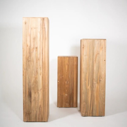 Parallelepipedo in Teak - vendita online su In-Vasi
