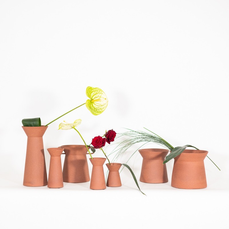 Vaso in terracotta di design per fiori recisi - vendita online