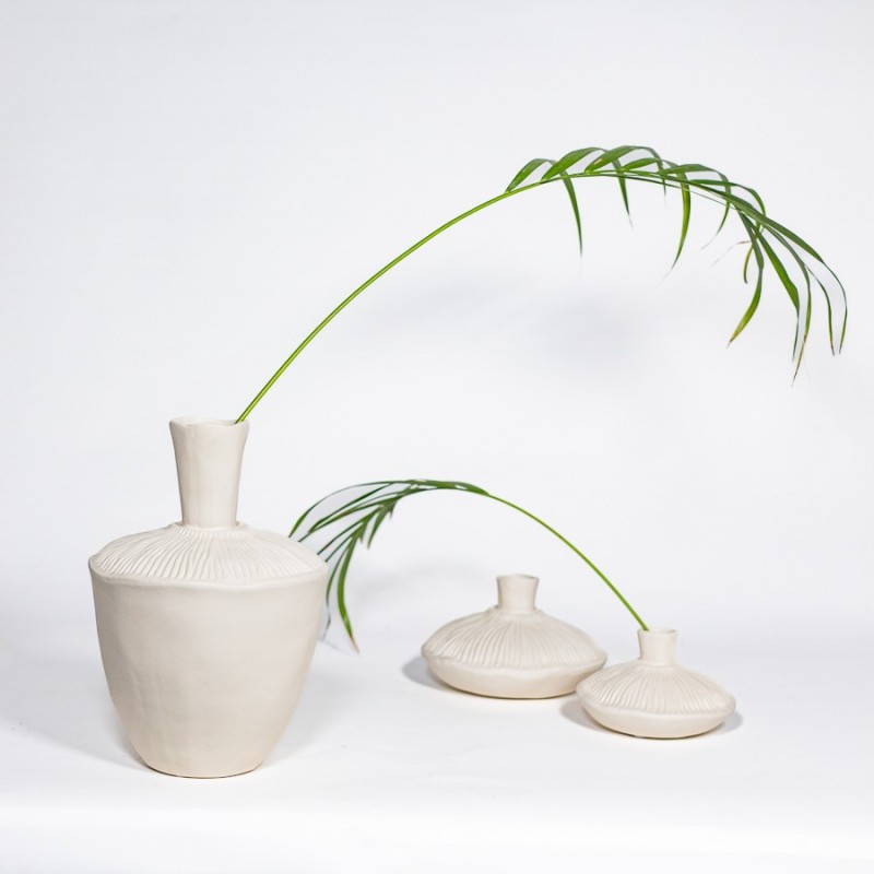 Vaso Ghianda in ceramica - Design naturale e contemporaneo