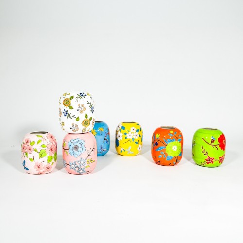 Vaso in porcellana ovale decorato - Scoprilo su invasi.eu