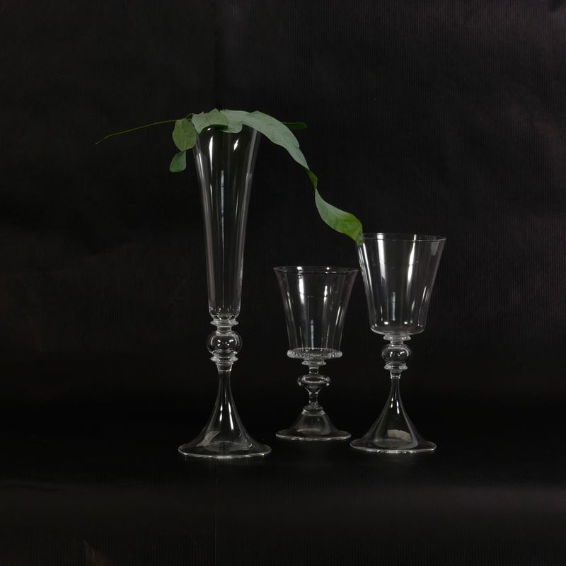 Bicchiere in cristallo di Boemia liscio
