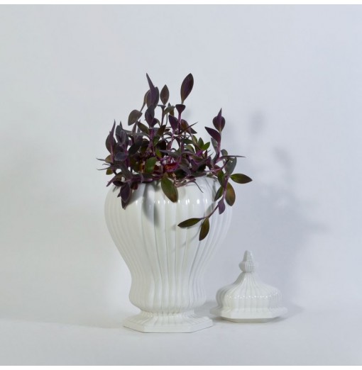 contenitore per penne vaso da fiori e fiori bianco vaso in resina con orecchie di coniglio Hosoncovy ornamento decorazione domestica 