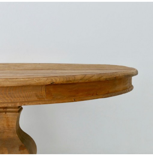 Tavolo tondo in legno di faggio