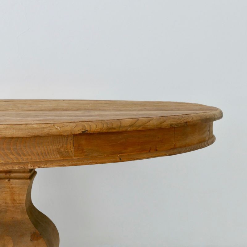 Tavolo tondo in legno di faggio